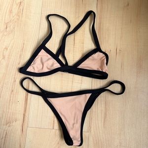 Posh Pua color block bikini
